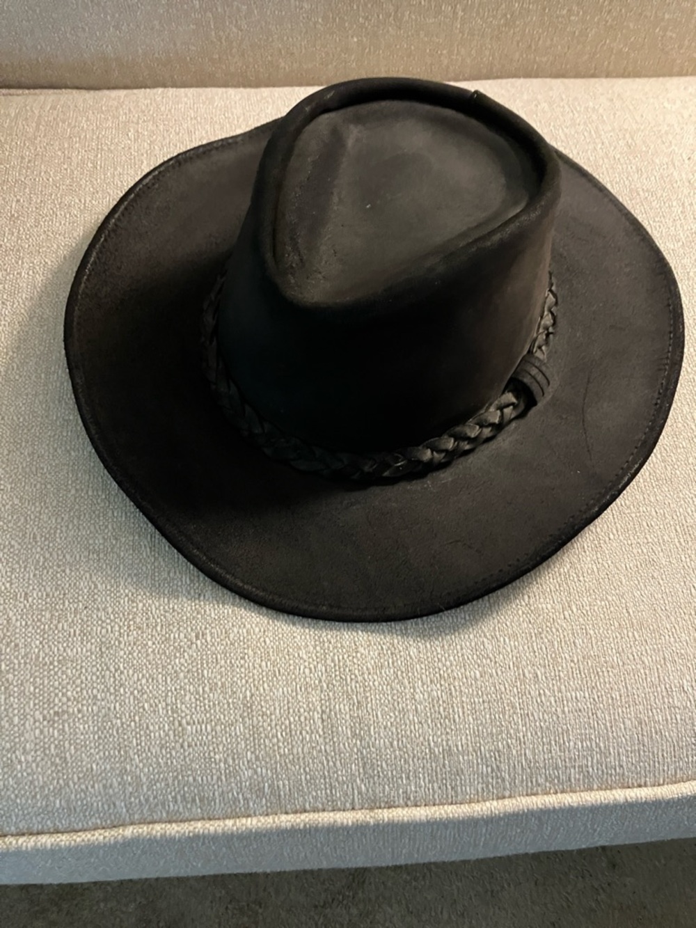 Hencel cowboy hat black sz Large